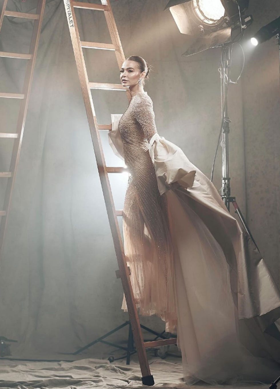 a person in a dress
