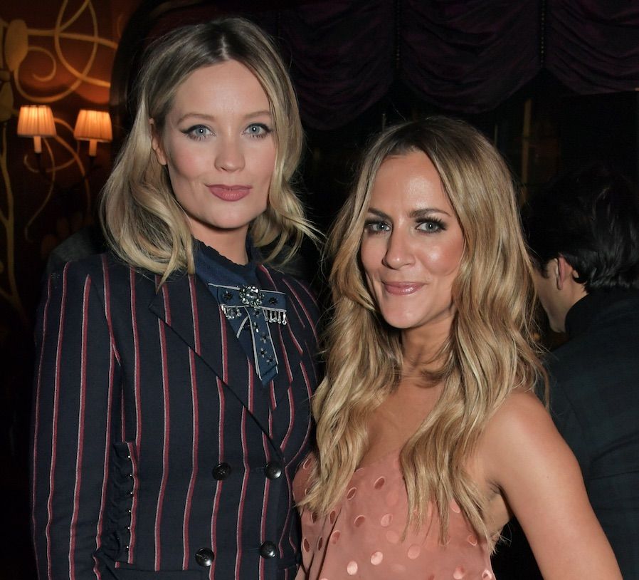 laura whitmore and caroline flack attend the vanity fair ee rising star party ahead of the 2019 ee baftas