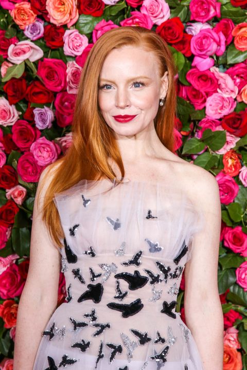 lauren ambrose red hair with highlights