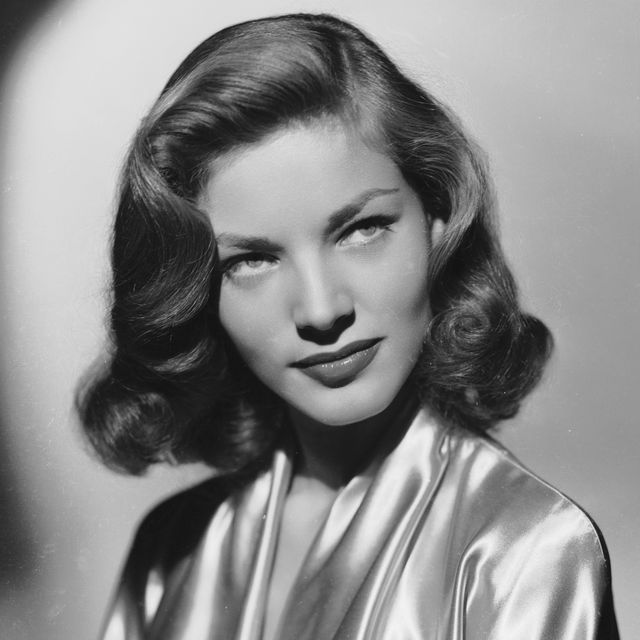 Satin Siren circa 1945: American screen star Lauren Bacall, whose famous marriage to Humphrey Bogart lasted until his death in 1957. (Photo via John Kobal Foundation/Getty Images)