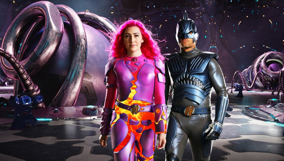 taylor dooley as lavagirl, jj dashnaw as sharkboy, we can be heroes