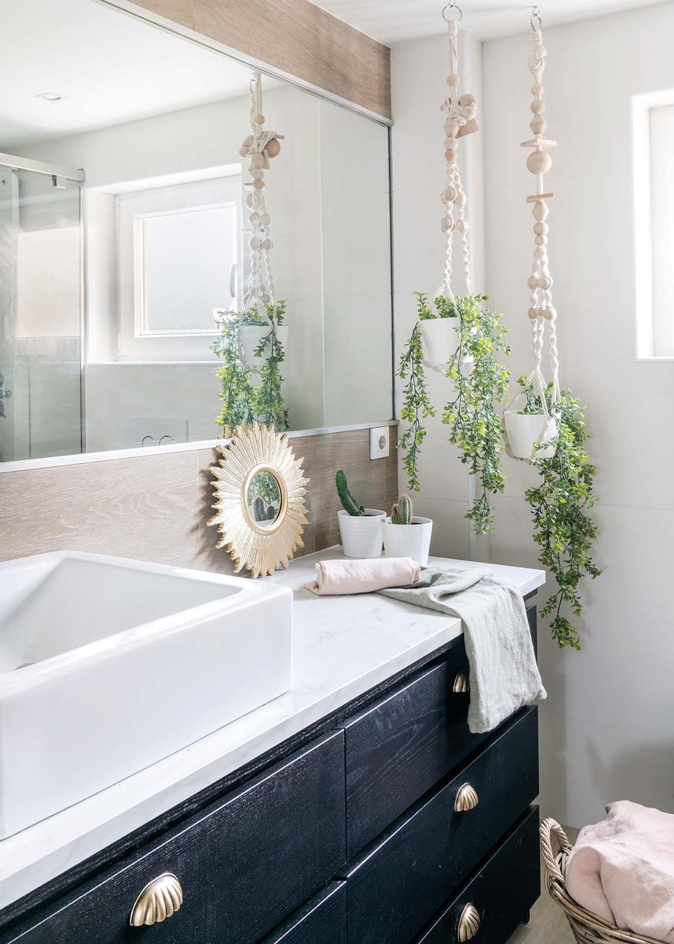 La casa de Luana: Baño decorado con plantas