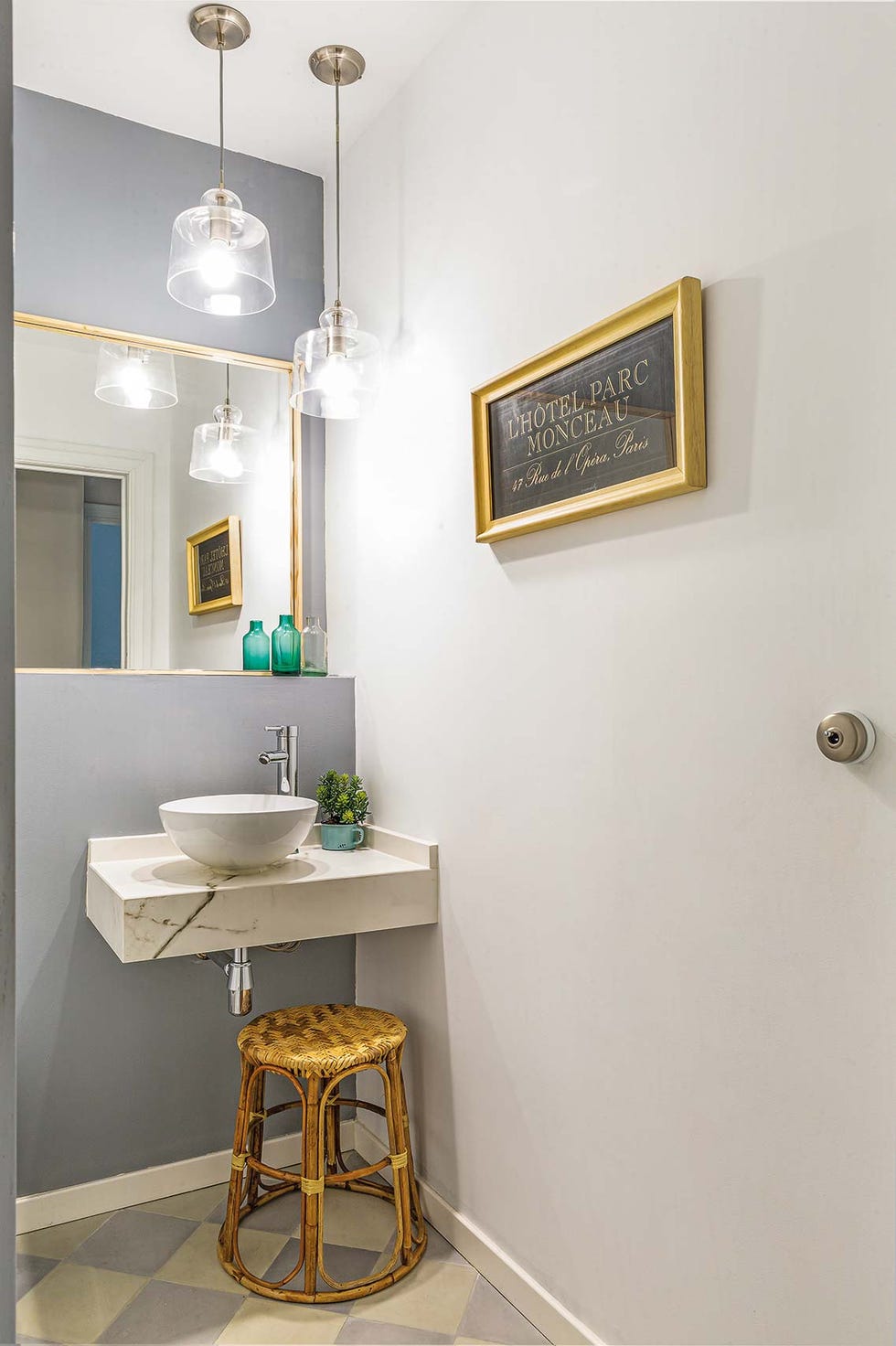 encimera de piedra para baño