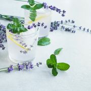 lavender lemonade with mint