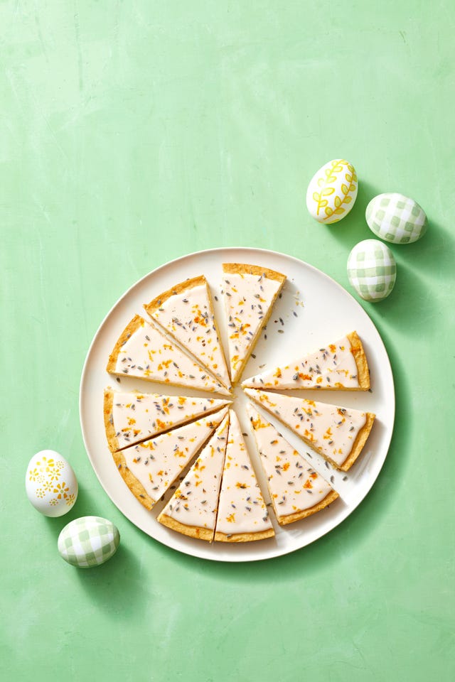 lavender shortbread wedges