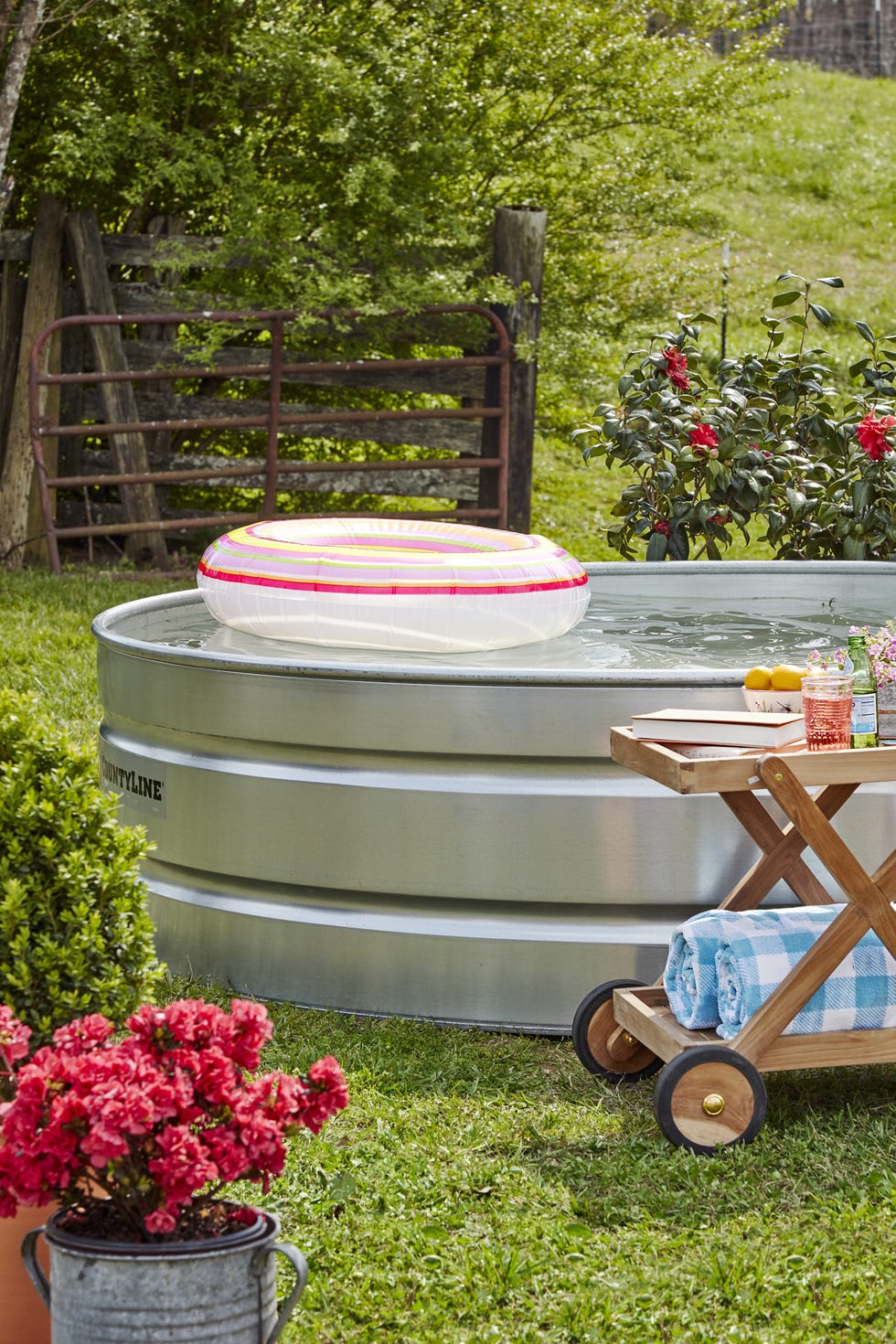 diy stock tank pool with best backyard ideas