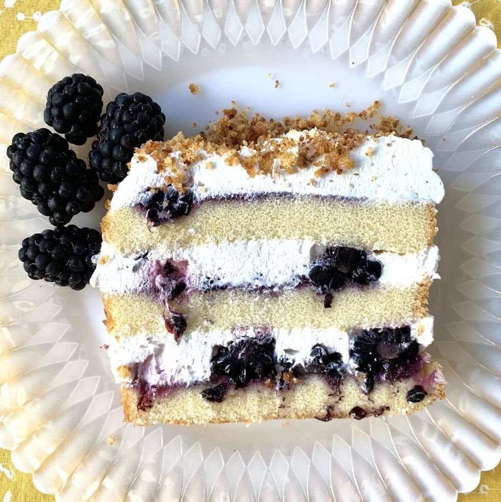 layered blackberry icebox cake recipe