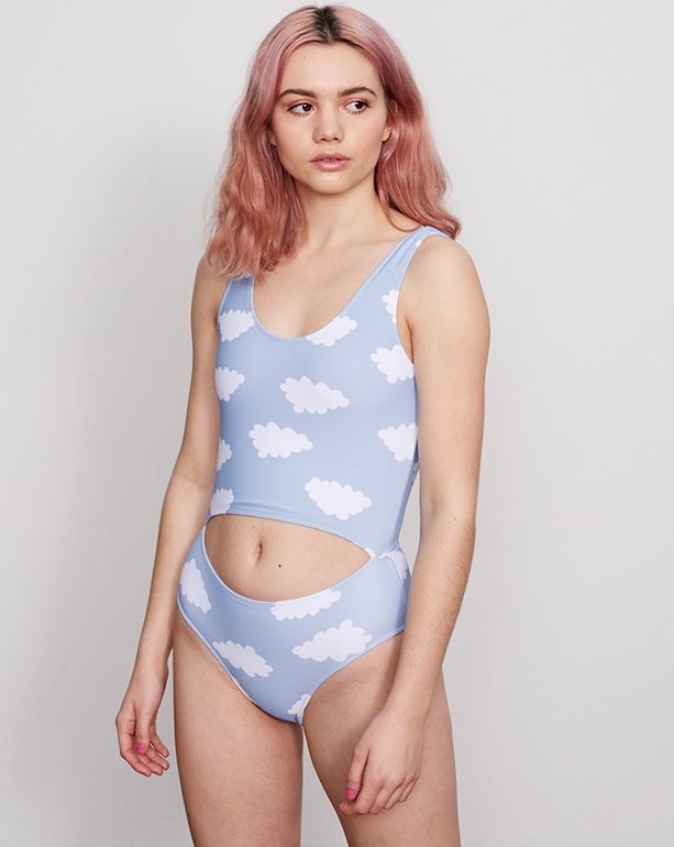 Lazy oaf store rainbow swimsuit