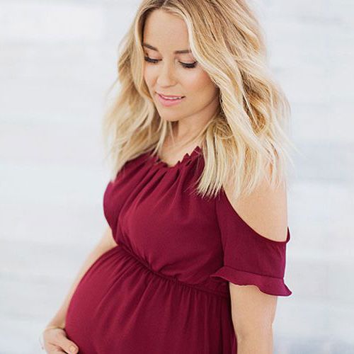 Lauren Conrad's White Maternity Dress Is Actually Perfect for
