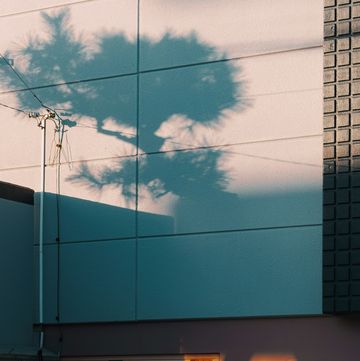 a building with a blue sky