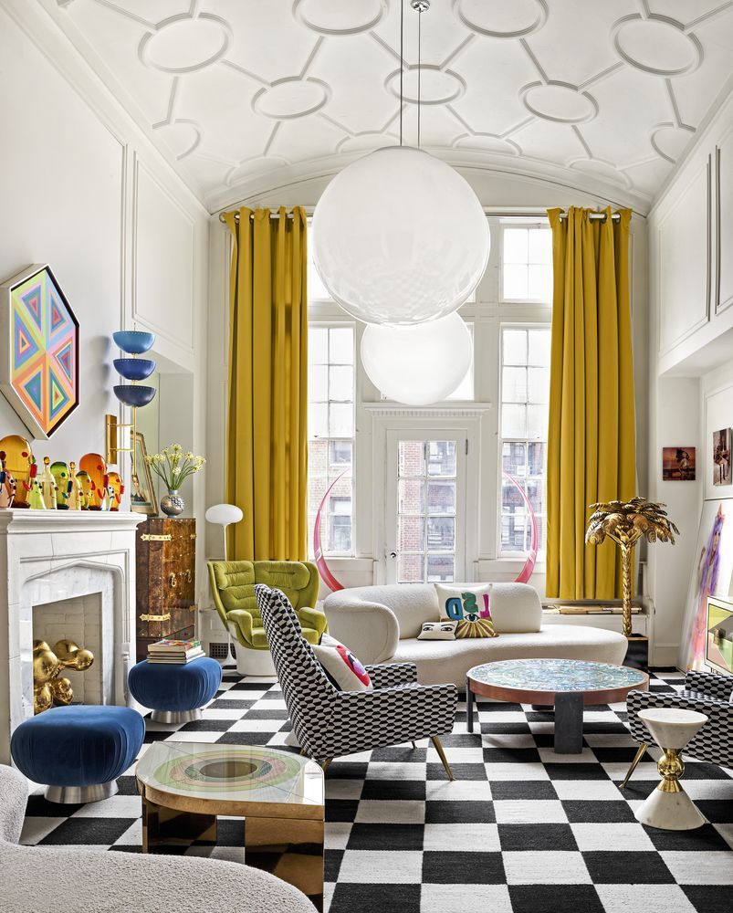 Designer Jonathan Adler's Manhattan apartment is an explosion of