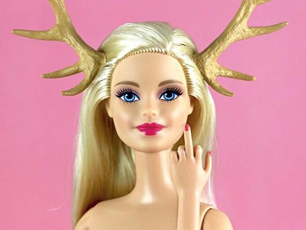 Hair, Horn, Antler, Head, Blond, Pink, Beauty, Barbie, Doll, Forehead, 