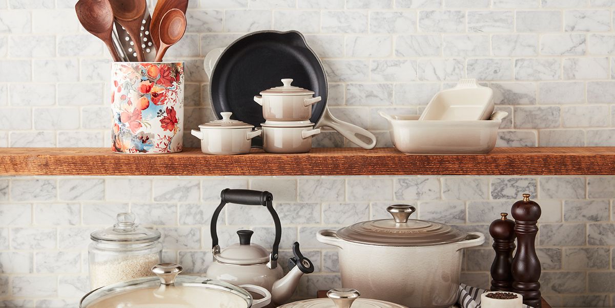 Le Creuset's New Collection Is White And Gold