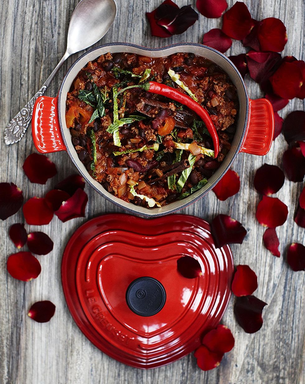 Le Creuset launched a heart-shaped casserole dish collection for  Valentine's Day