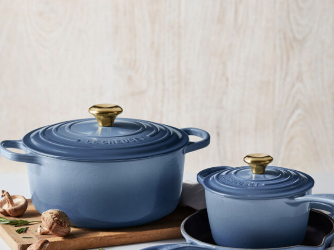French Cookware Brand Le Creuset Launches Denim-Blue Collection