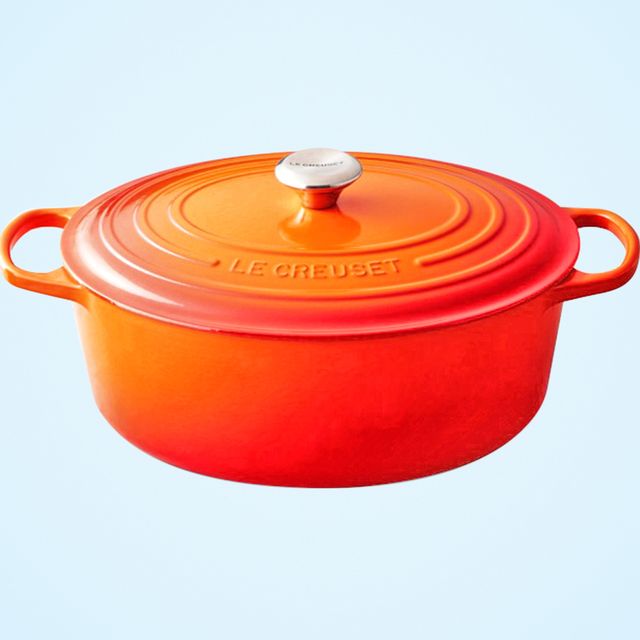 Technique Square Skillets & Lid Enamel Cast Iron Cookware Bright Orange 
