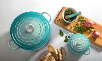 le creuset's cool mint collection with qvc