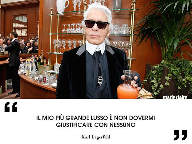 Le migliori frasi di Karl Lagerfeld Getty Images/Artwork by Marie Claire Italia