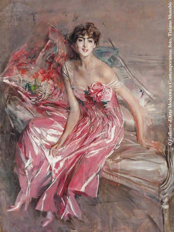 Le mostre del mese"La signora in rosa", di Giovanni Boldini.