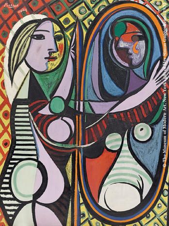 "Ragazza di fronte allo specchio", 1932, di Pablo Picasso.