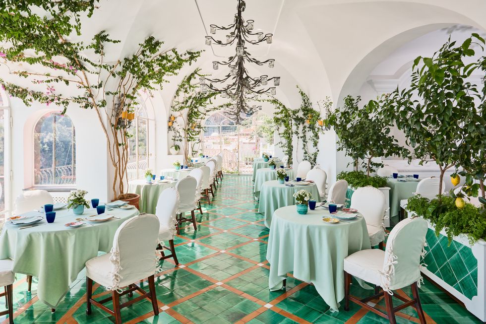 most beautiful restaurant interiors le sirenuse positano