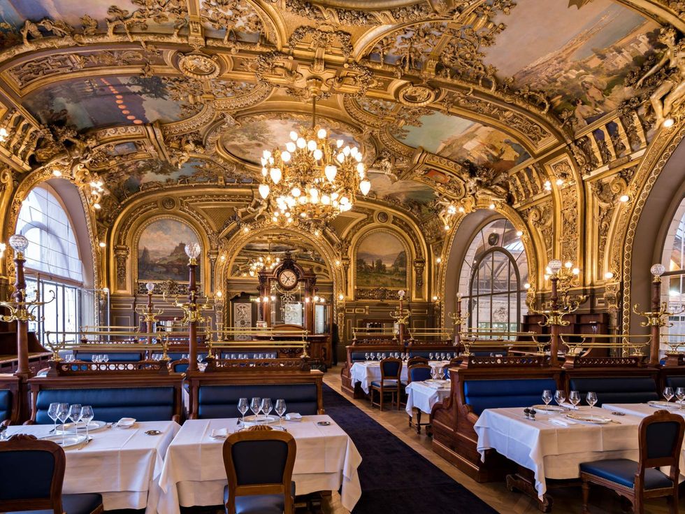 most beautiful restaurant interiors le train bleu