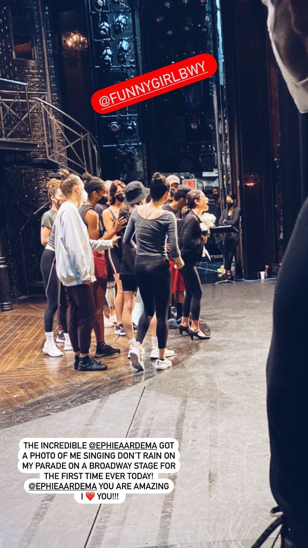 Lea Michele Shares Photo of Her Funny Girl Rehearsals on Instagram