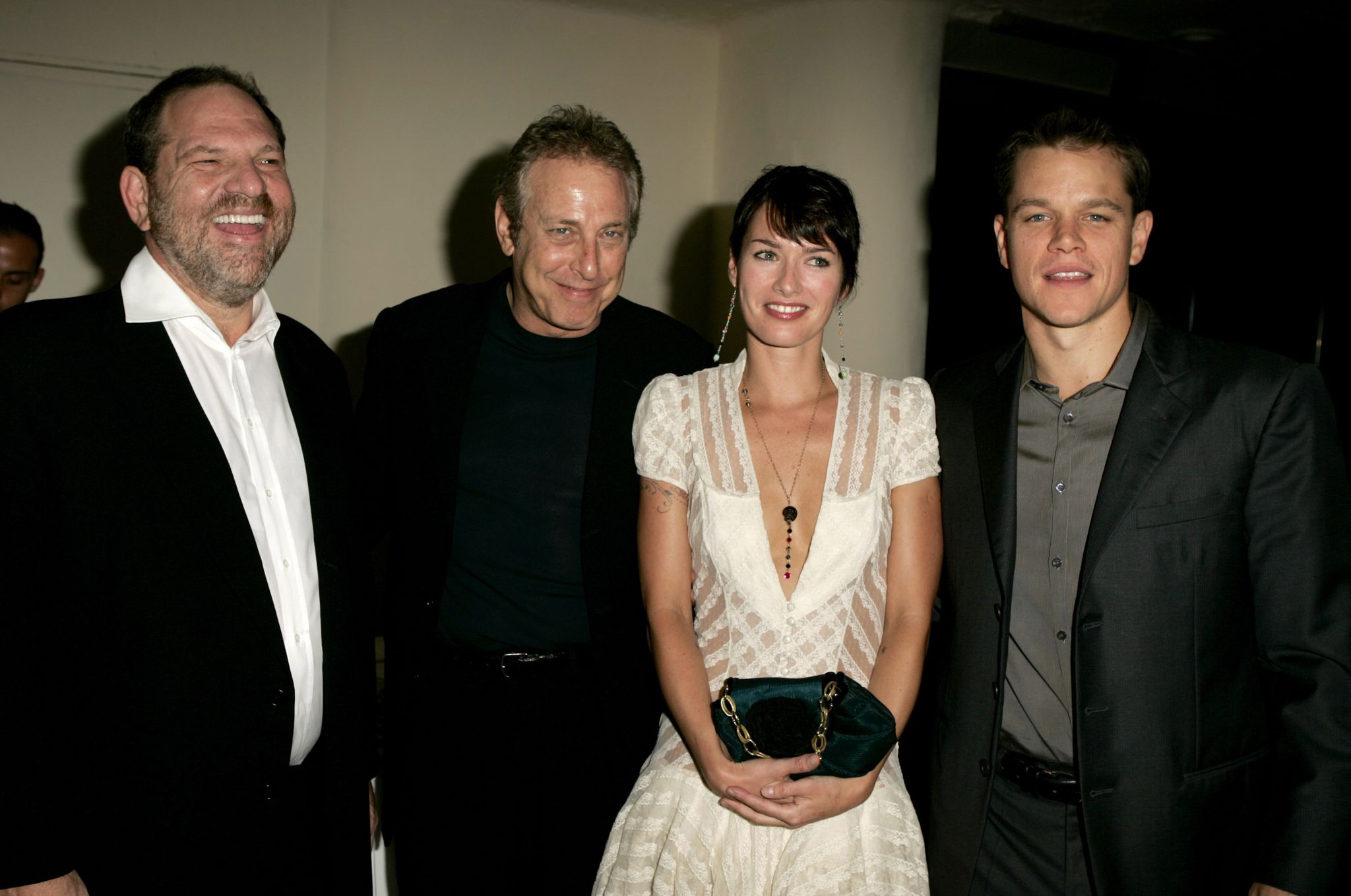 Harvey Weinstein and Lena Headey at the premiere of The Brothers Grimm