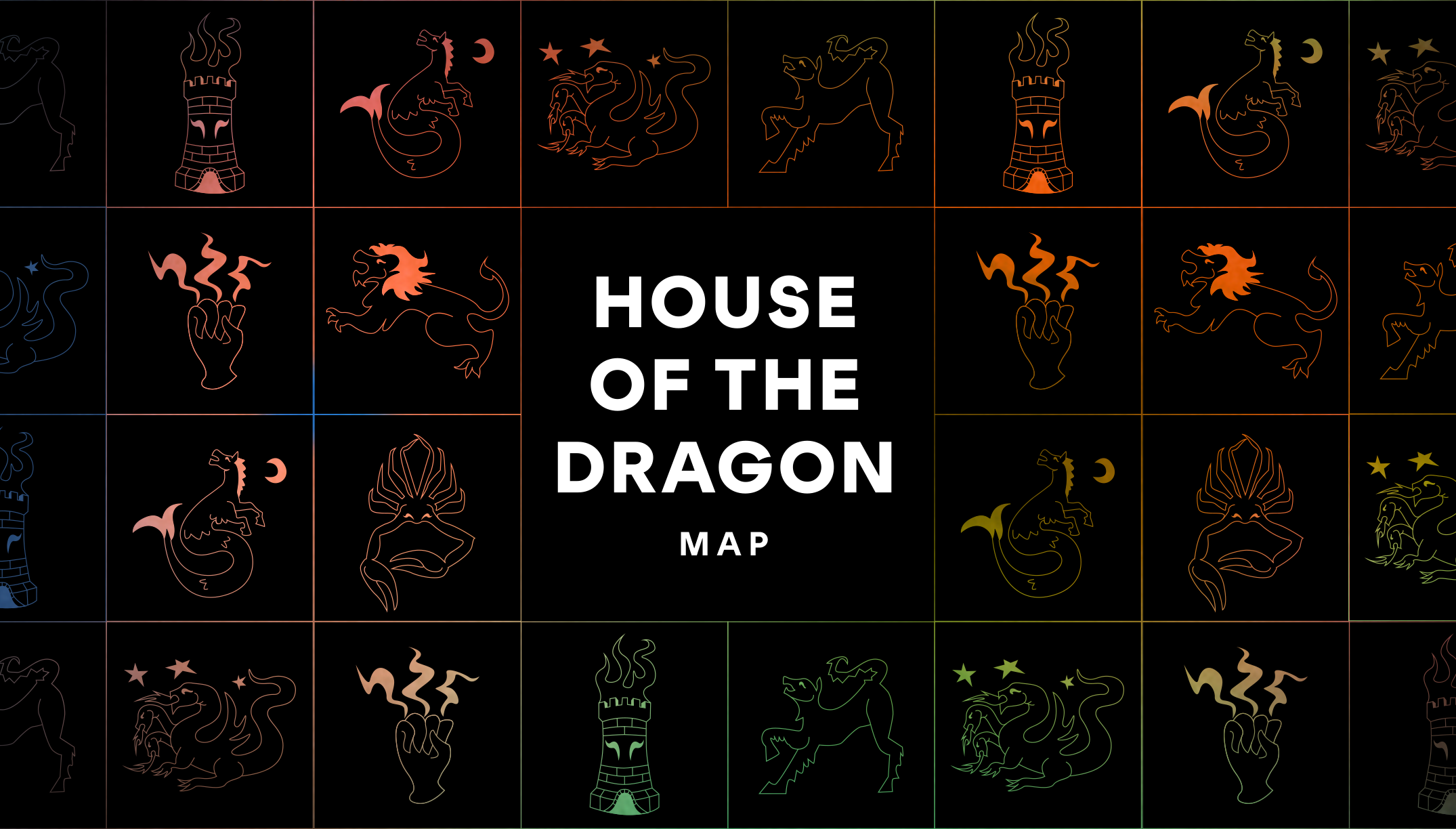 House of the Dragon' Map of Westeros