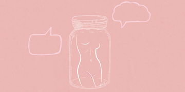 Pink, Mason jar, Drinkware, Drawing, Water bottle, Tableware, Illustration, 