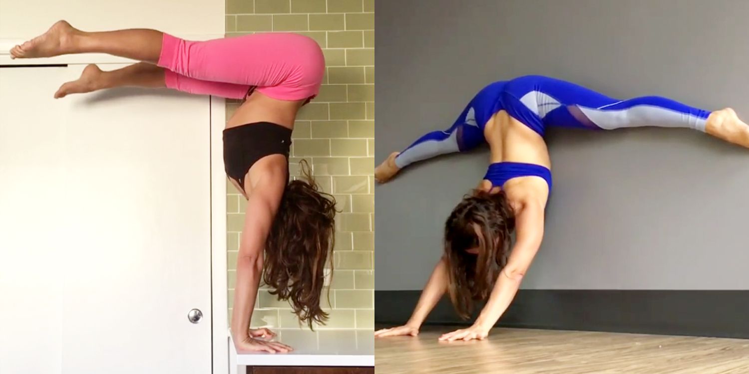 The placing of the feet on the head in Vrischikasana is stated to indicate  an attempt to subjugate the ego with its deadly scorpion like ... |  Instagram