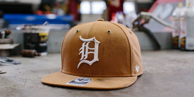 Men's Fanatics Branded Navy/Orange Detroit Tigers Fundamental Two-Tone Snapback Hat