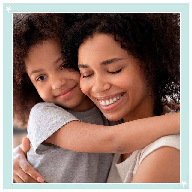 mother and daughter hugging