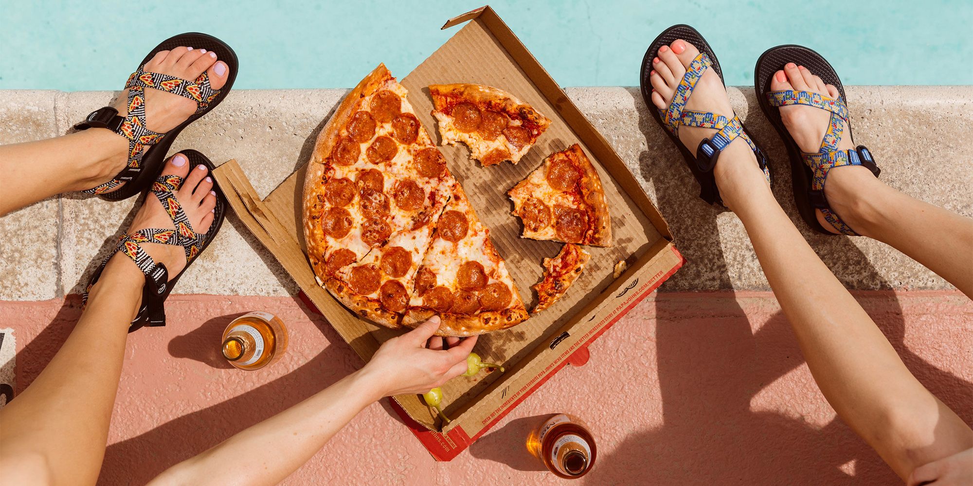 Pizza cheap chacos womens