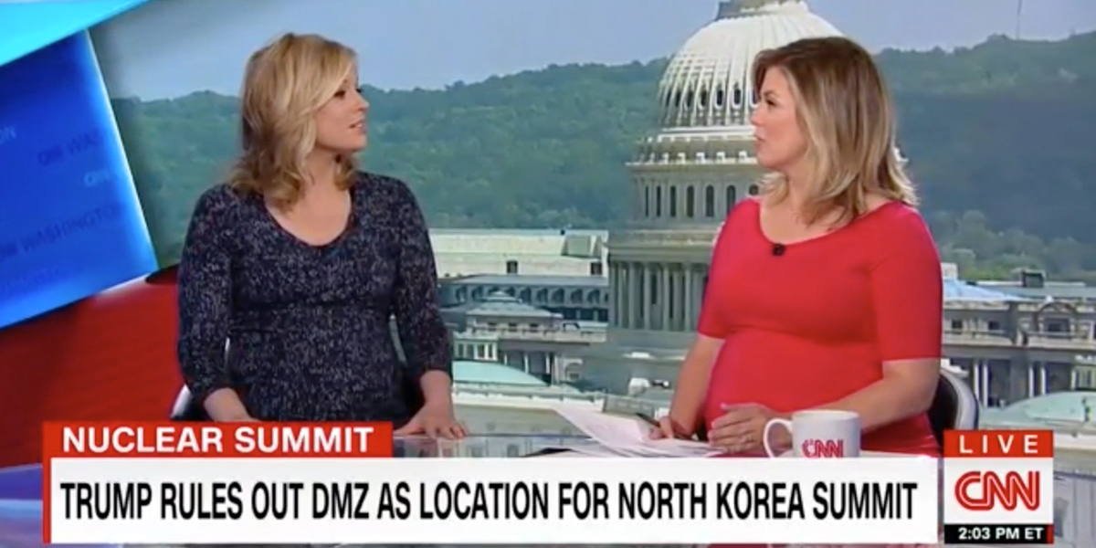 CNN Anchors on Being Pregnant and Giving Birth During This News Cycle