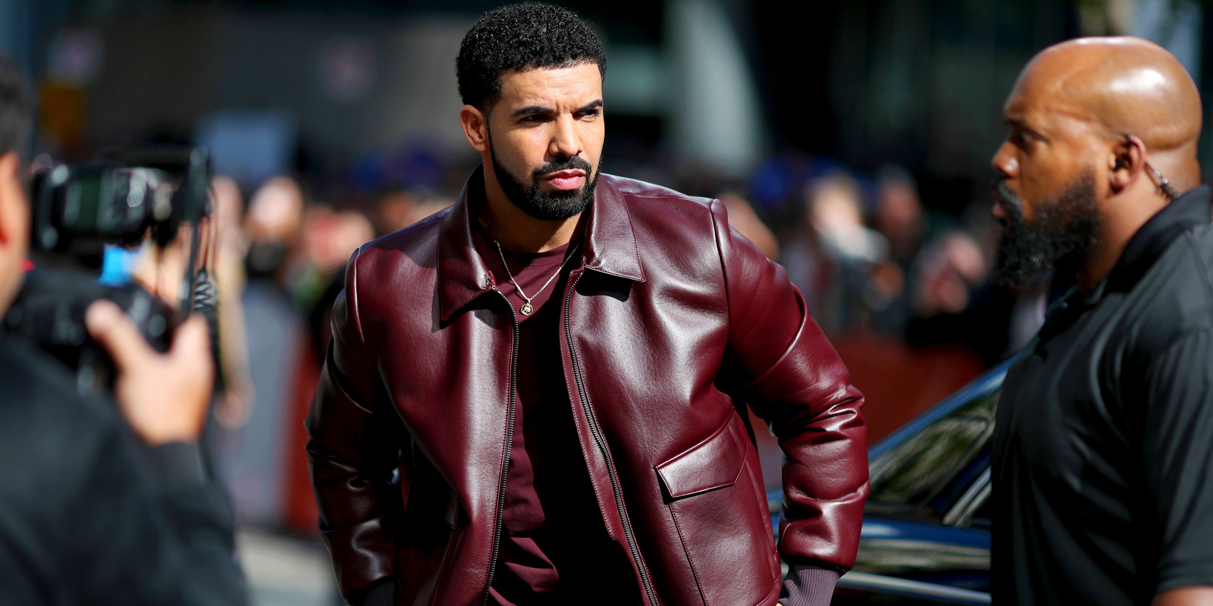 Drake Amici violente Leather Jacket