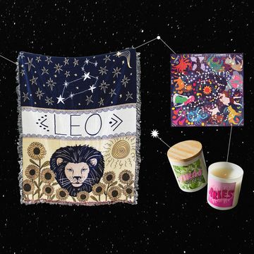 collage of astrology themed products