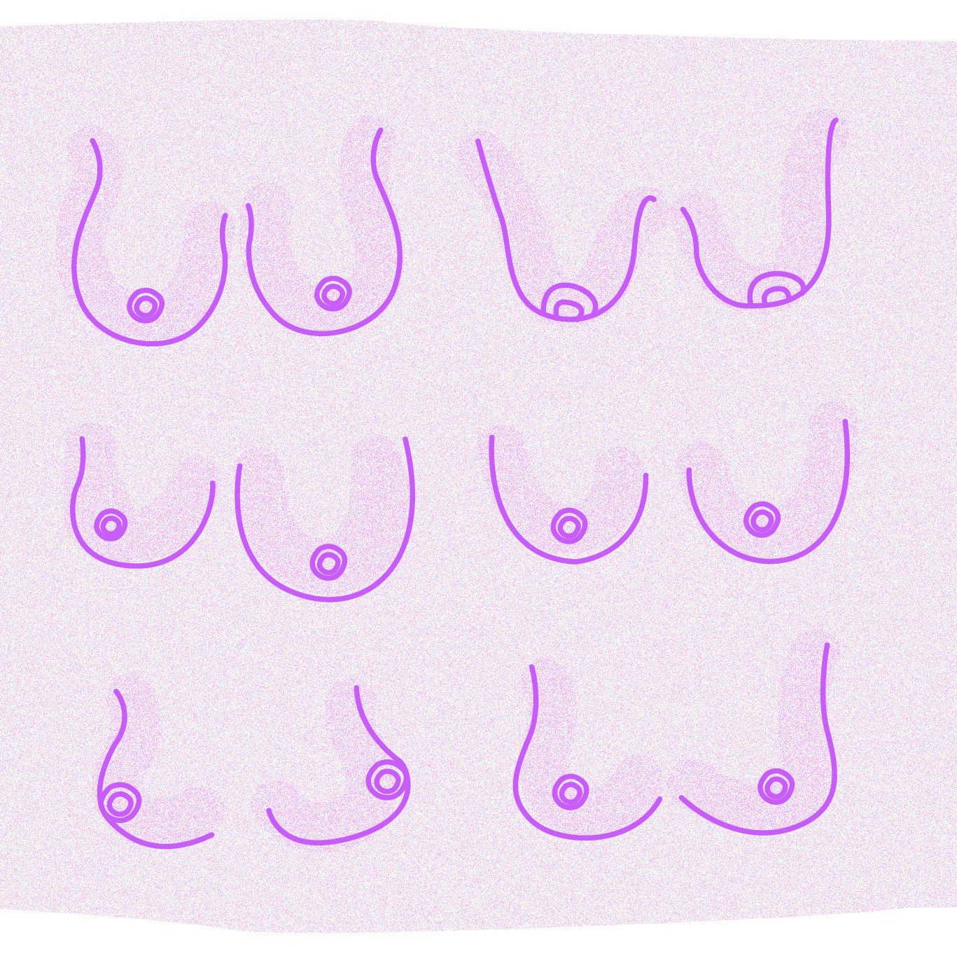 breast pictures by cup size