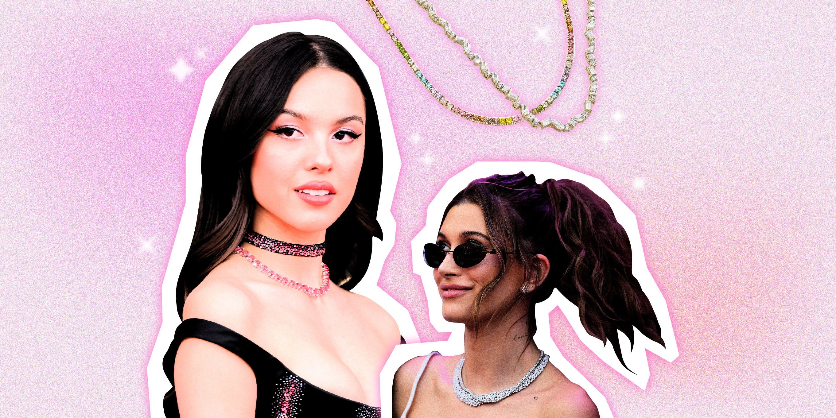 Olivia Rodrigo, Hailey Bieber, and Addison Rae Necklace Trend 2022