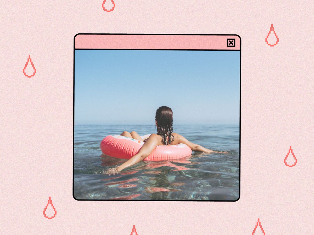Yes, you can safely swim while on your period with or without a tampon
