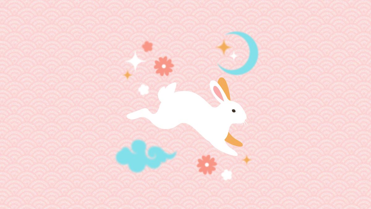 Happy Chinese New Year 2023 Year Of The Rabbit, Cute Little Bunny