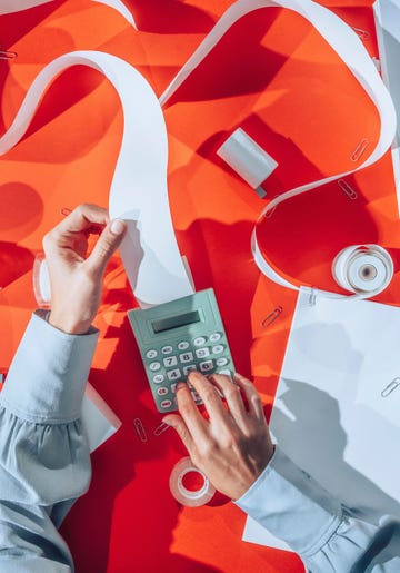 accountant keeping and interpreting financial information