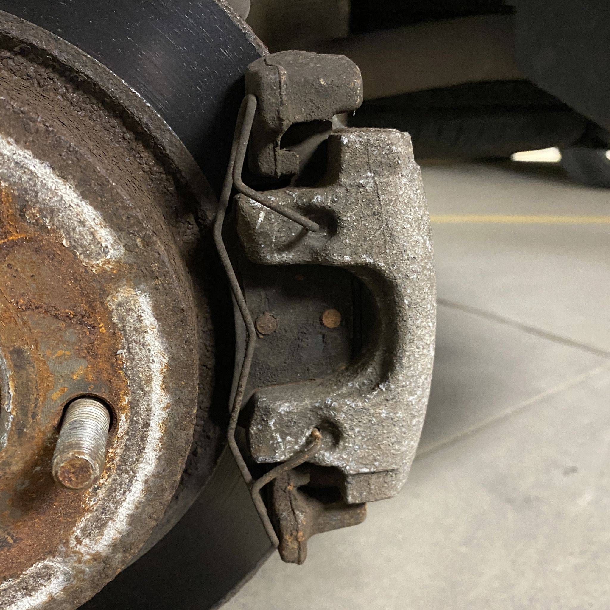 rear disc brake and caliper