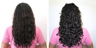 I wanted shape, dimension, and something that wouldn't look choppy when straightened.