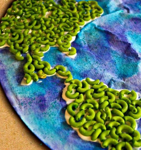 Pasta World Map Learning Activity for Kids pasta world map learning activity for kids