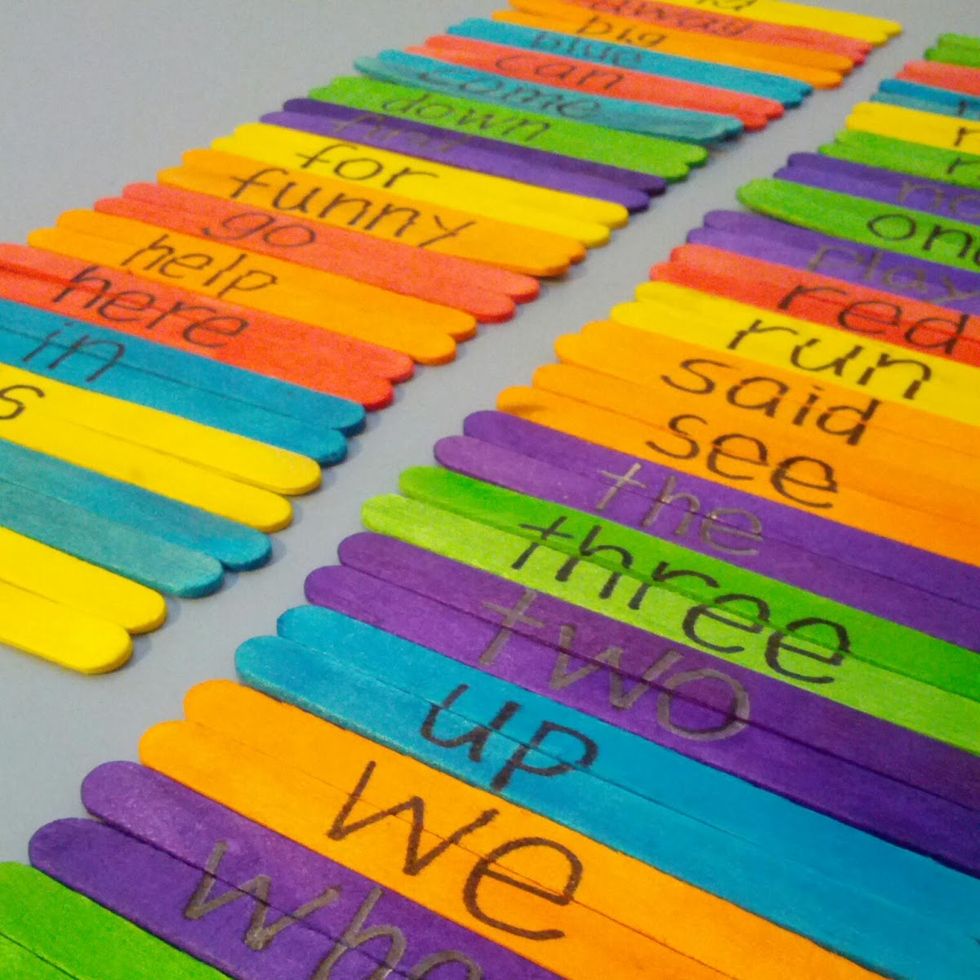 sight word popsicle puzzle