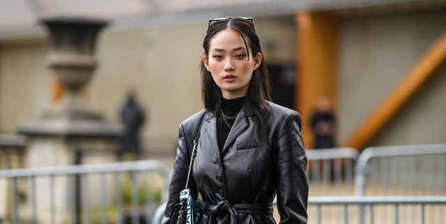 Womens Ladies Quilted Black Lamb Skin Designer Fashion Leather Jacket