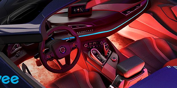 MEJORES luces LED Multi Color Para interior de Auto 