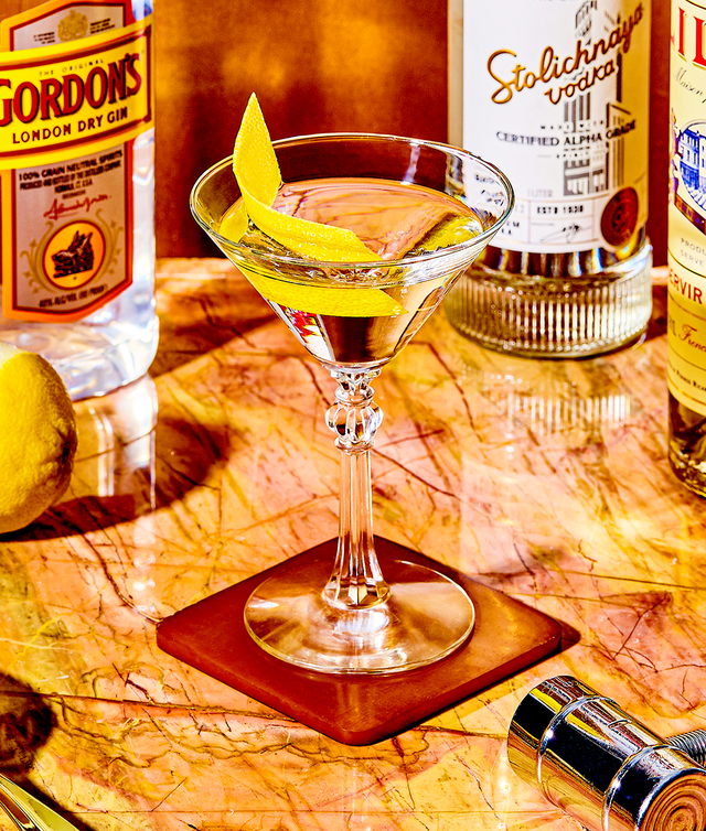 Lillet Blanc Martini, Classic Martini with Lillet Blanc and orange