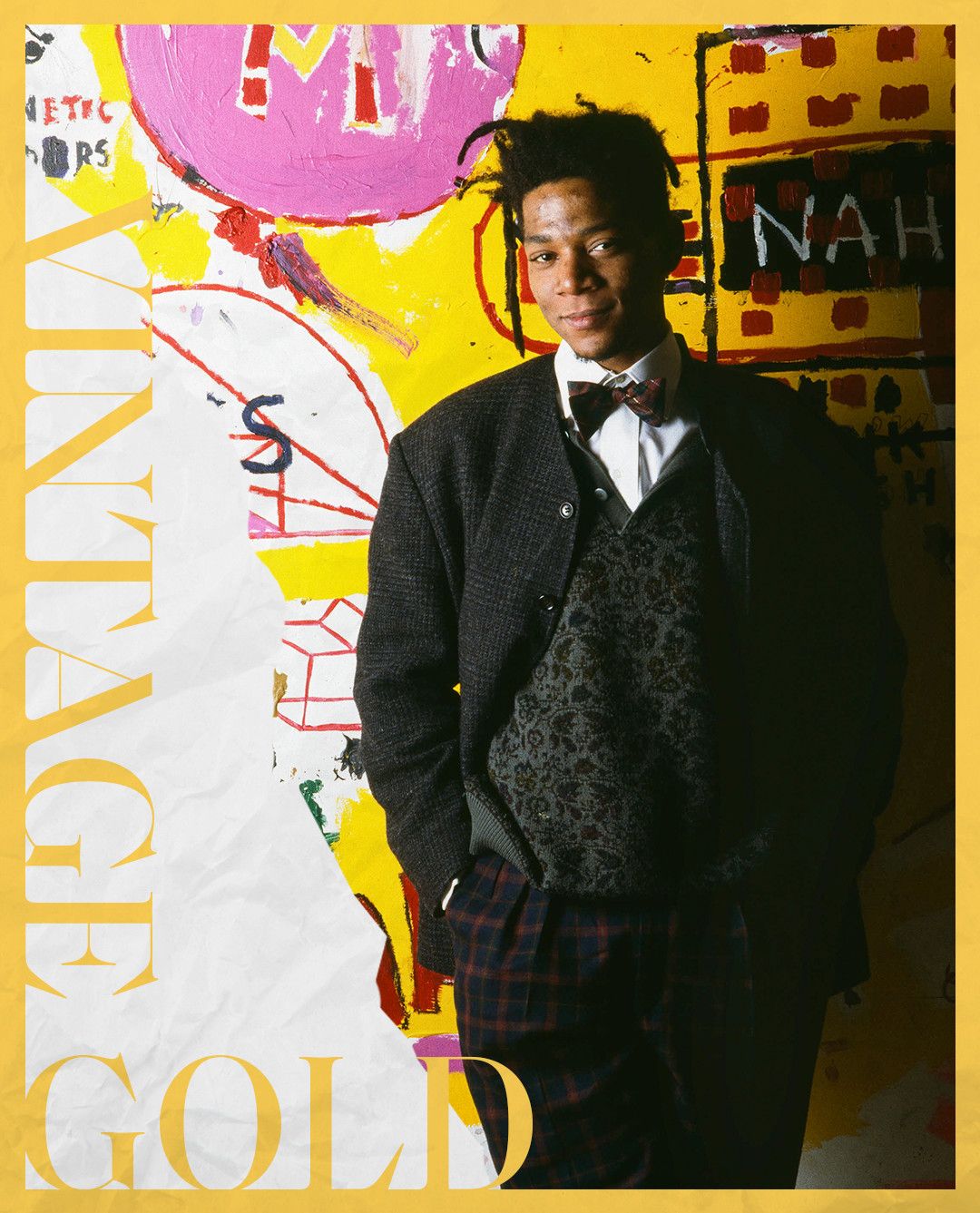 trou de soufflage frisé menu jean michel basquiat fashion style corde ...